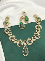 Victorian Polish AD Stones Necklace - Nakshatra Jewels