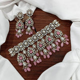 Moissanite Stones Bridal Choker - Nakshatra Jewels
