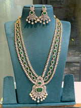 American Diamond Stones Bridal Layer Haram - Nakshatra Jewels