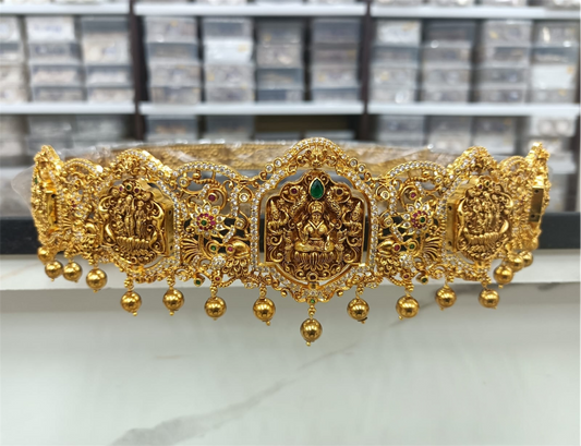 Nakshi Work with AD Stones Bridal Hip Belt