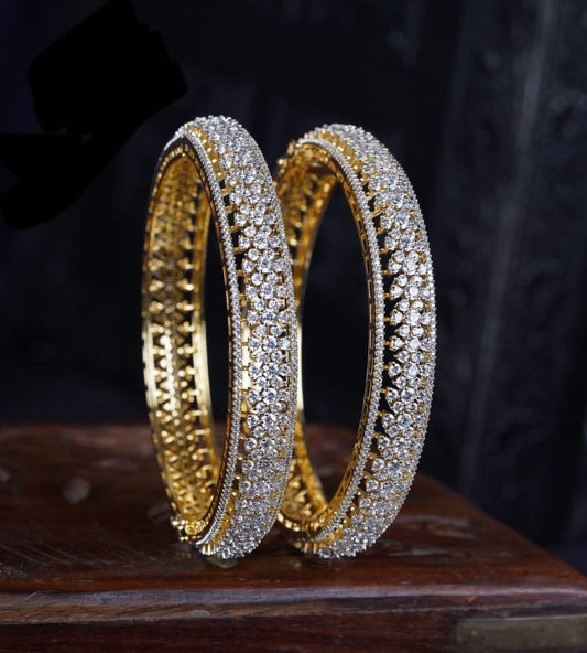 AD Stone Bangles (Openable)