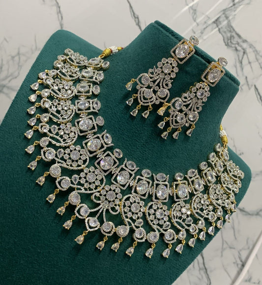 American Diamond Stones Bridal Choker