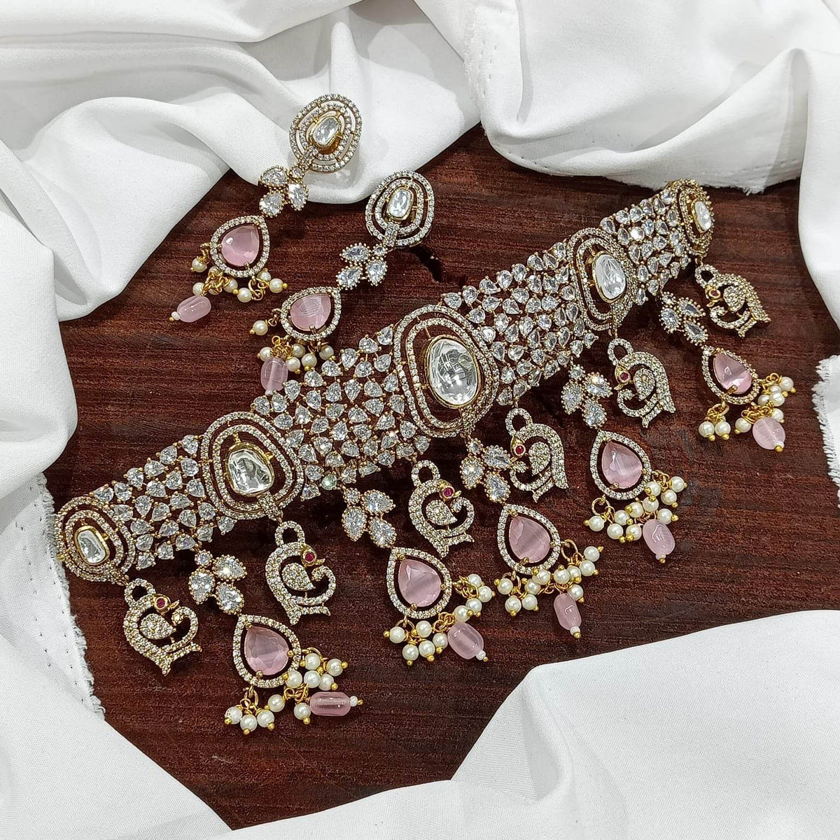 Victorian Polish AD Stones Choker