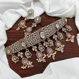 Victorian Polish AD Stones Choker - Nakshatra Jewels