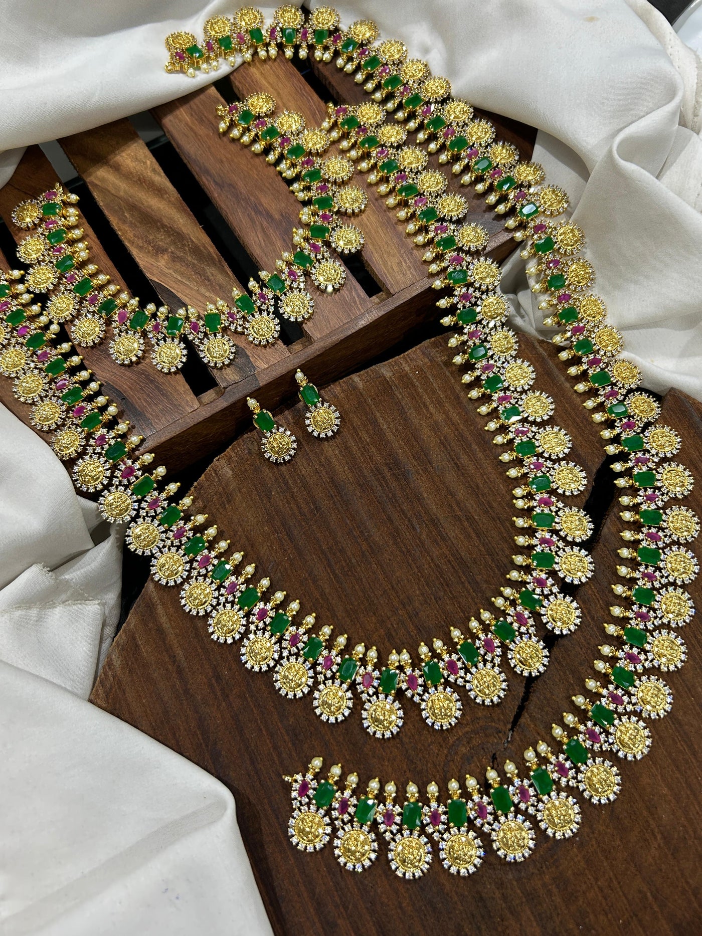 Nakshi Work with AD Stones Bridal Combo Set