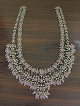 Victorian Polish with AD Stones Haram - Nakshatra Jewels