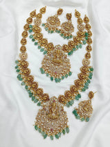 Nakshi Work with AD Stones Bridal Combo Set - Nakshatra Jewels