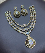 Victorian Polish with AD Stones Necklace