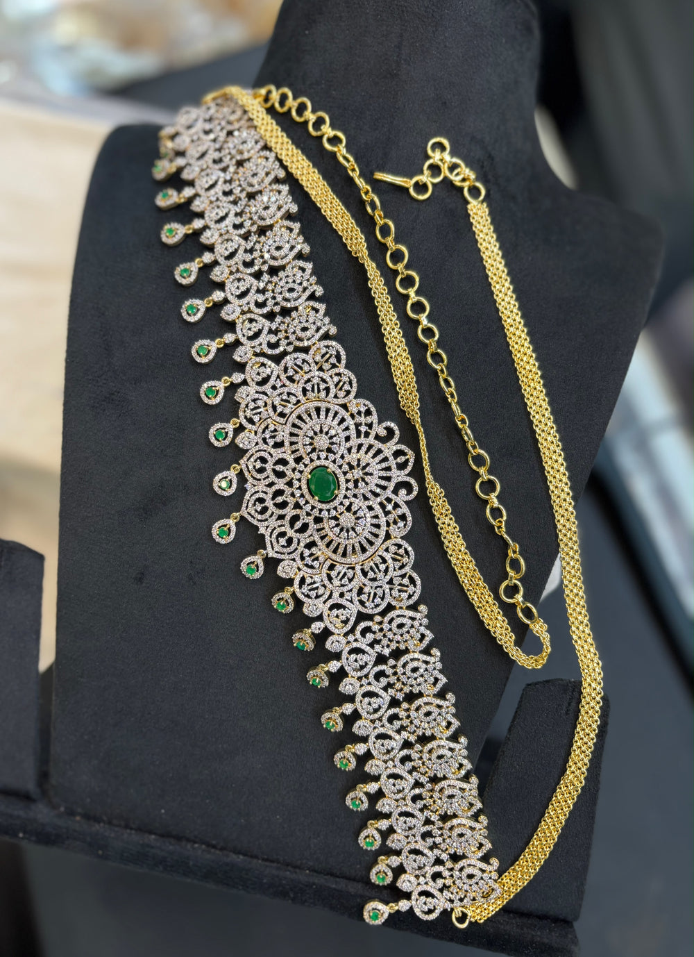 American Diamond Stones Bridal Hip Chain