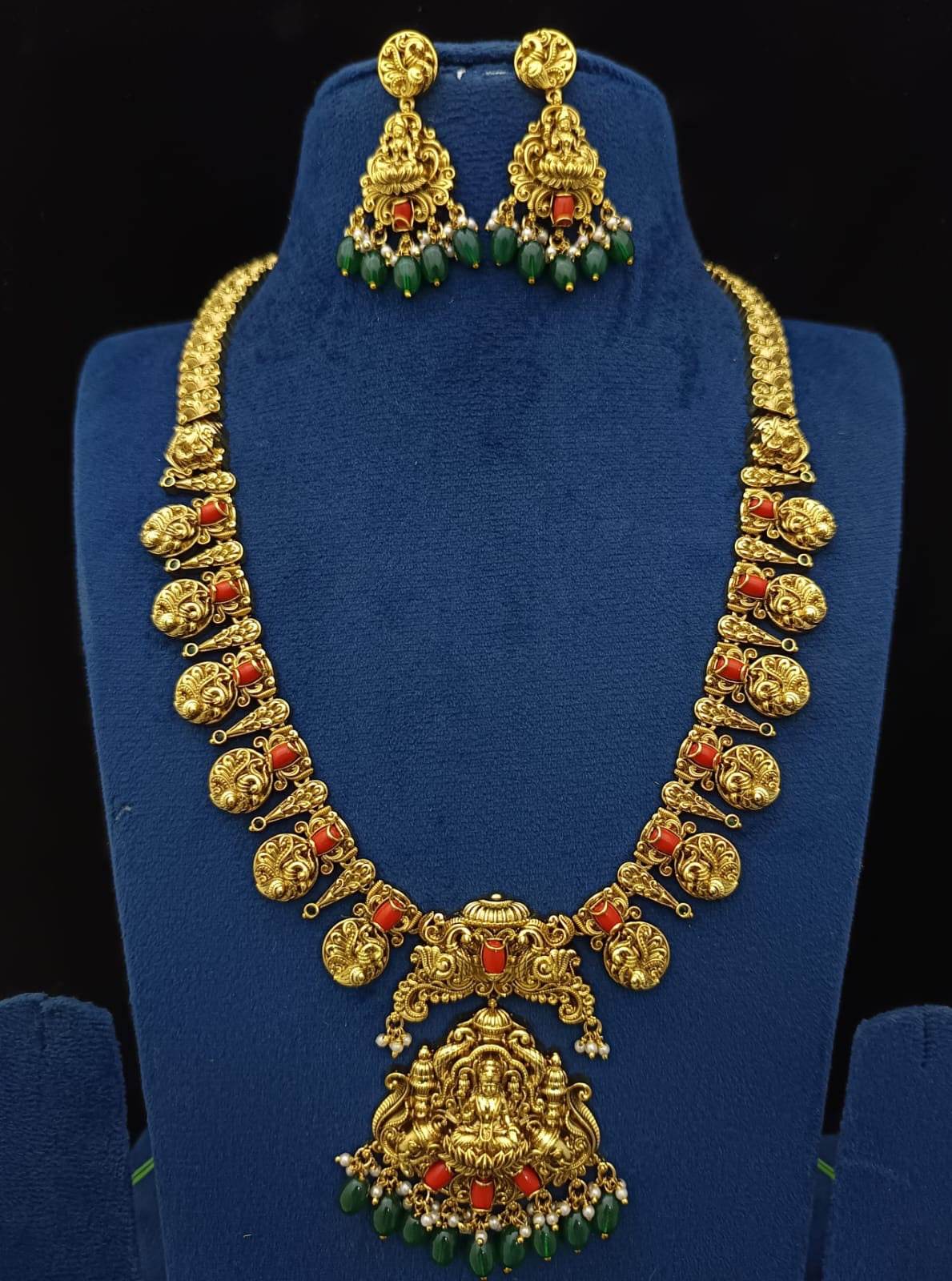 Nakshi work with Coral Beads Haram