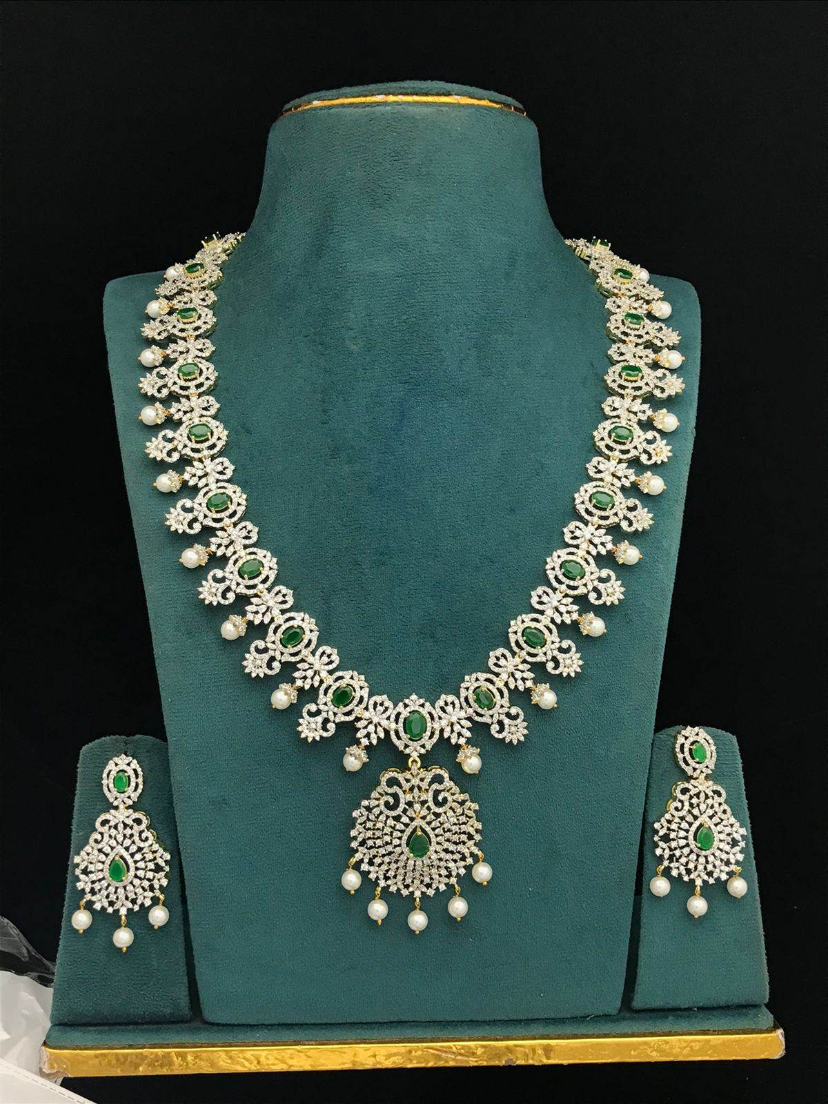 American Diamond Stone Bridal Haram