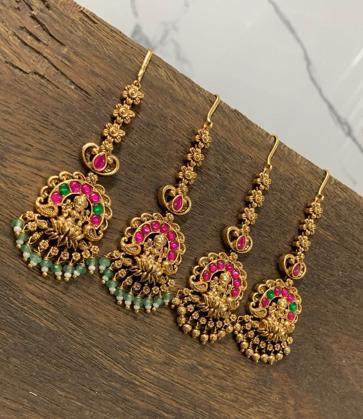 Nagasi work with jadao kundan Stones Tikka