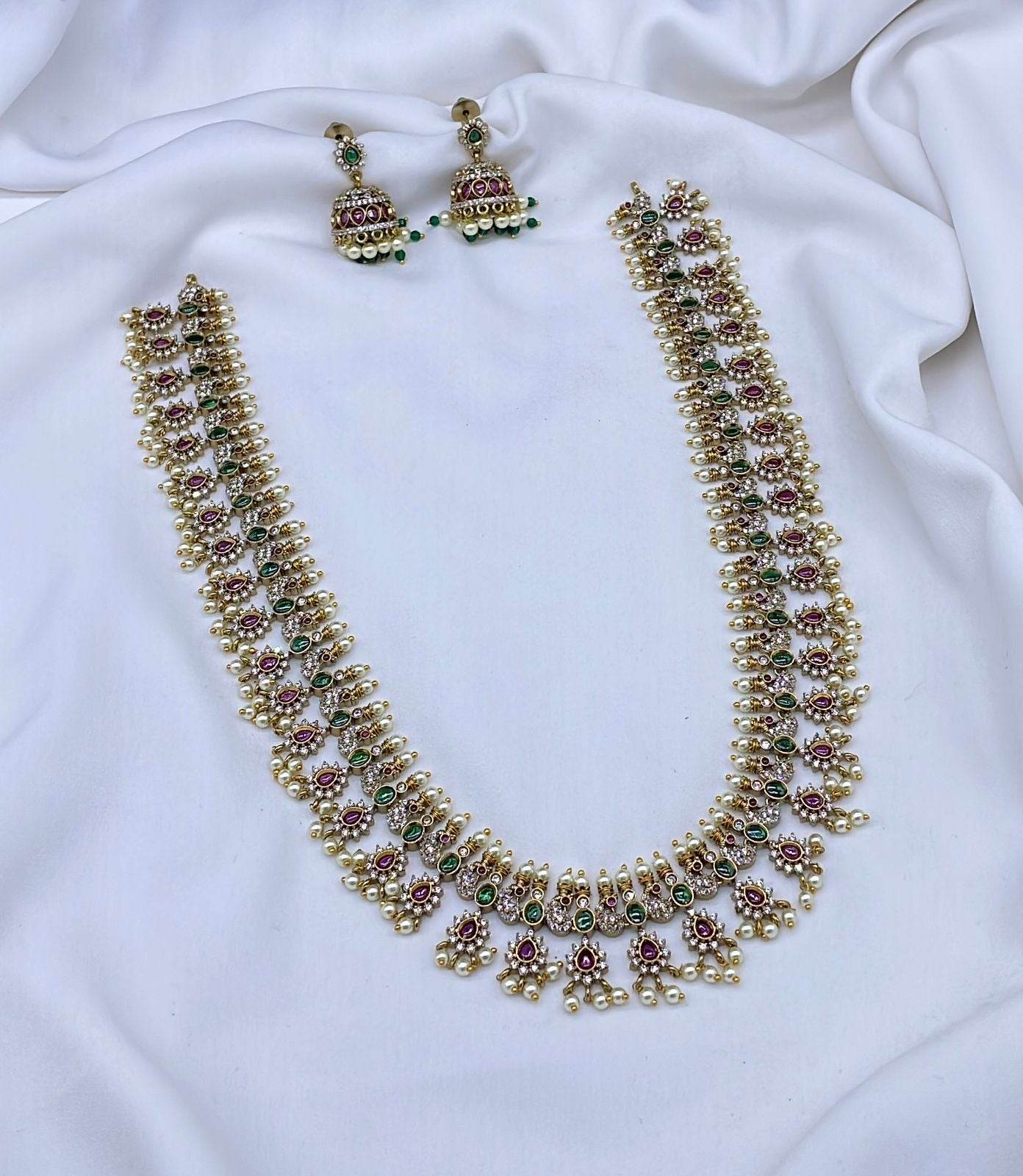 Premium Kempu & AD Stones Haram