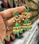 Jaadu Kundan Stones Bridal Earrings - Nakshatra Jewels