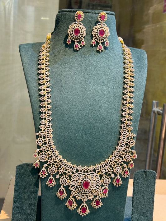 American Diamond Stones Bridal Haram