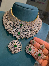 American Diamond Stones Bridal Choker - Nakshatra Jewels