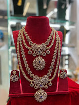 American Diamond Stones Bridal Layer Combo Set