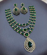 Victorian Polish with AD Stones Necklace