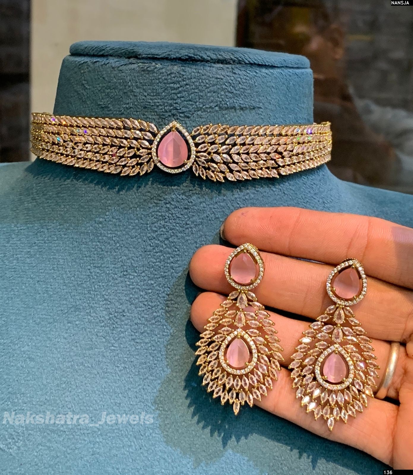 Victorian Polish AD Stones Choker