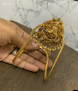 Nakshi Work with Kempu Stones Bridal Vanki