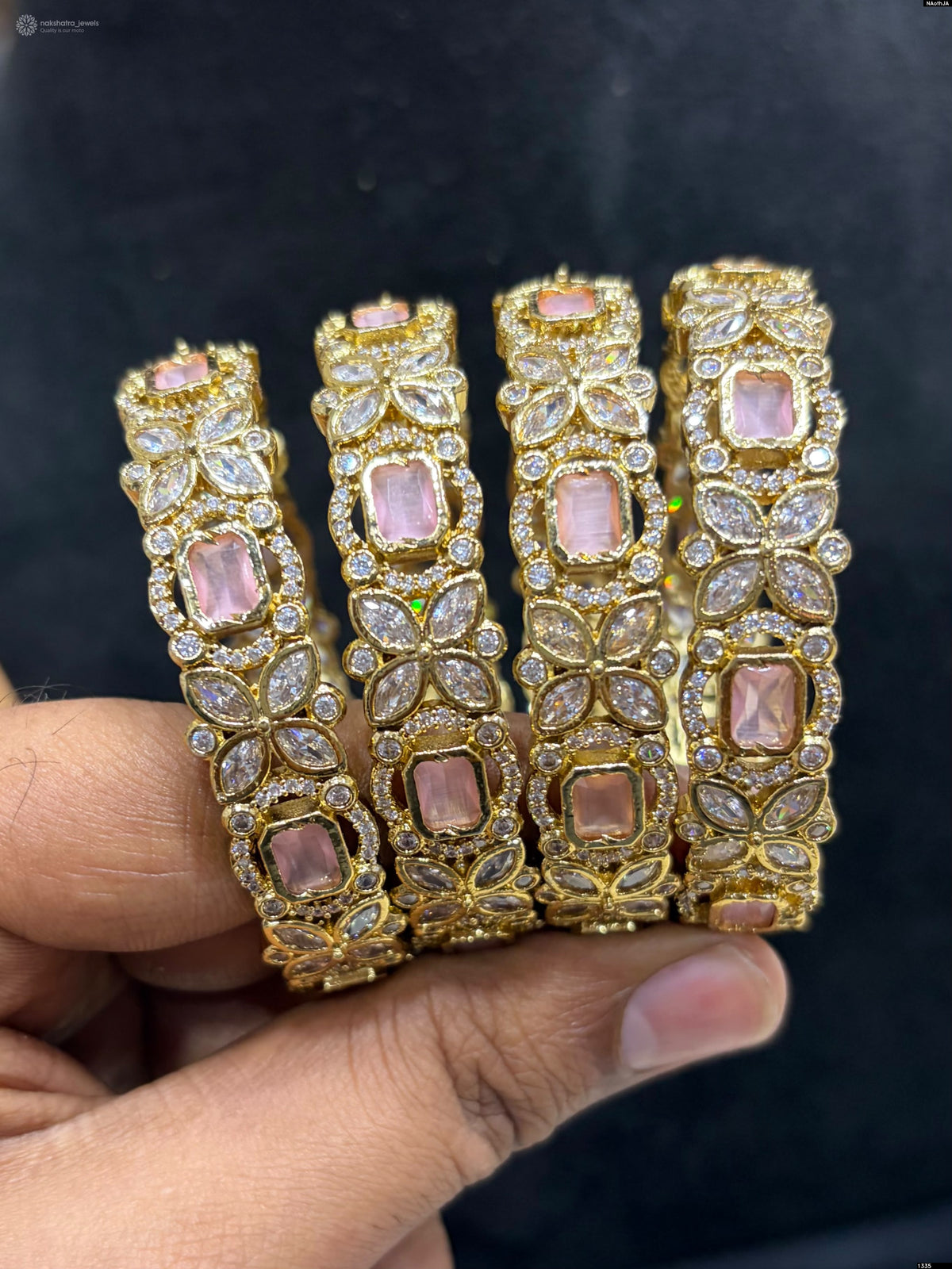 Victorian Polish AD Stones Bangles