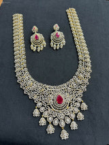 American Diamond Stones Bridal Haram