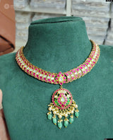 Jaadu Kundan Stones Necklace