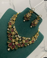 Victorian Polish AD Stones Necklace