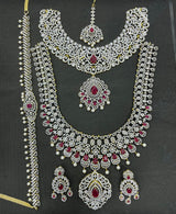 American Diamond Stones Bridal Combo Set