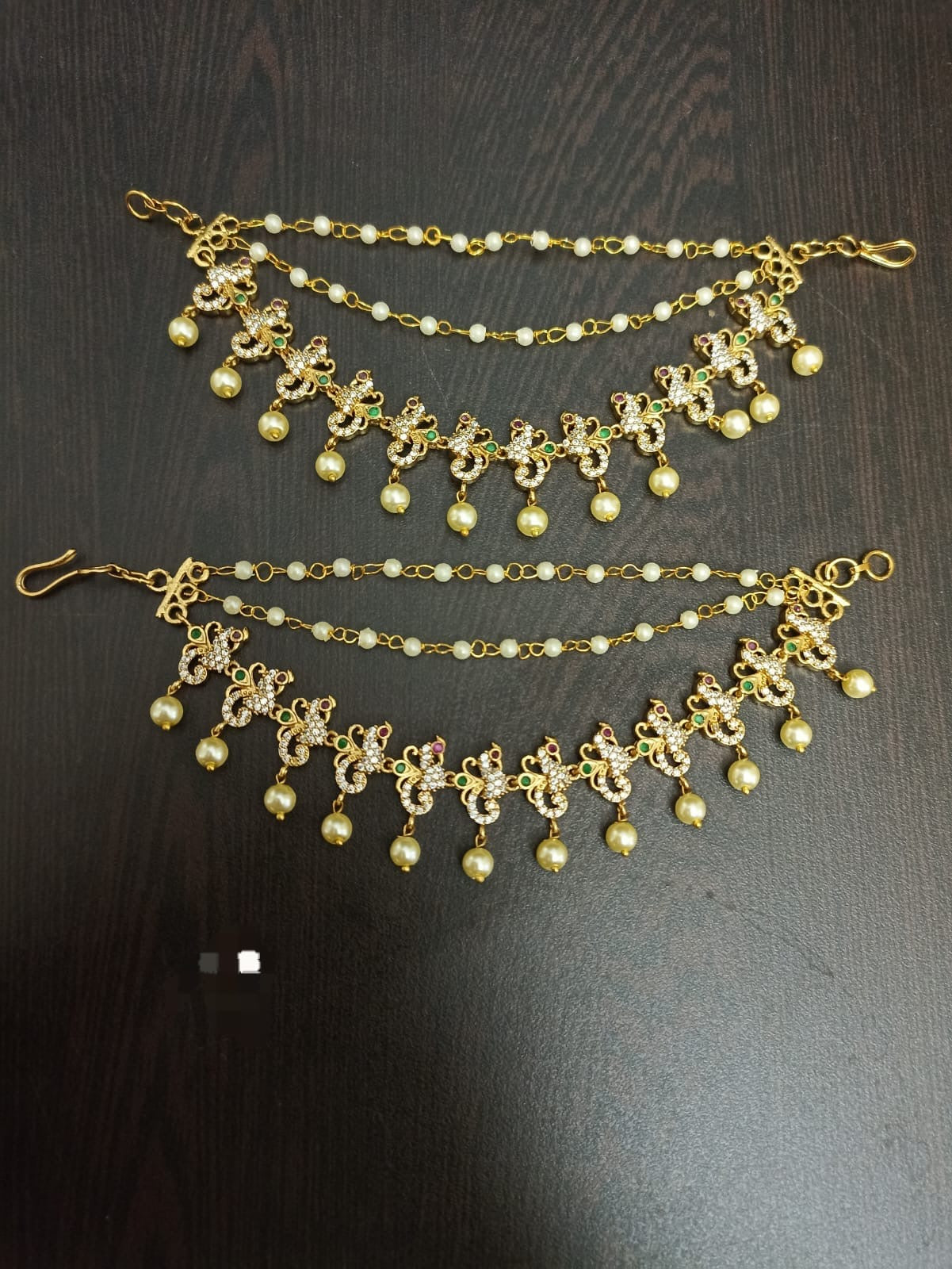 Premium Matt with AD Stones Ear Chains