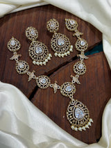 Victorian Polish with AD Stones Necklace