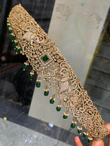 Victorian Polish AD Stones Bridal Hip Belt - Nakshatra Jewels