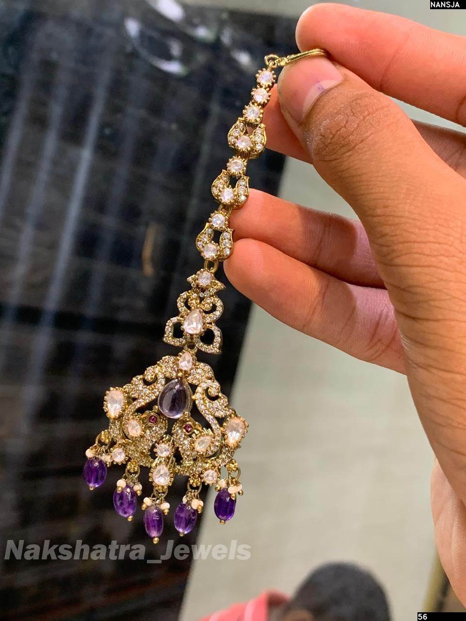 Moissanite Stones Tikka - Nakshatra Jewels