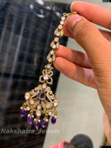 Moissanite Stones Tikka - Nakshatra Jewels