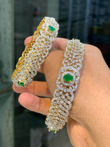 AD Stone Bangles - Nakshatra Jewels
