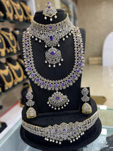 American Diamond Stones Bridal Combo Set