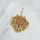 Nagasi work with Kempu Stones Tikka - Nakshatra Jewels