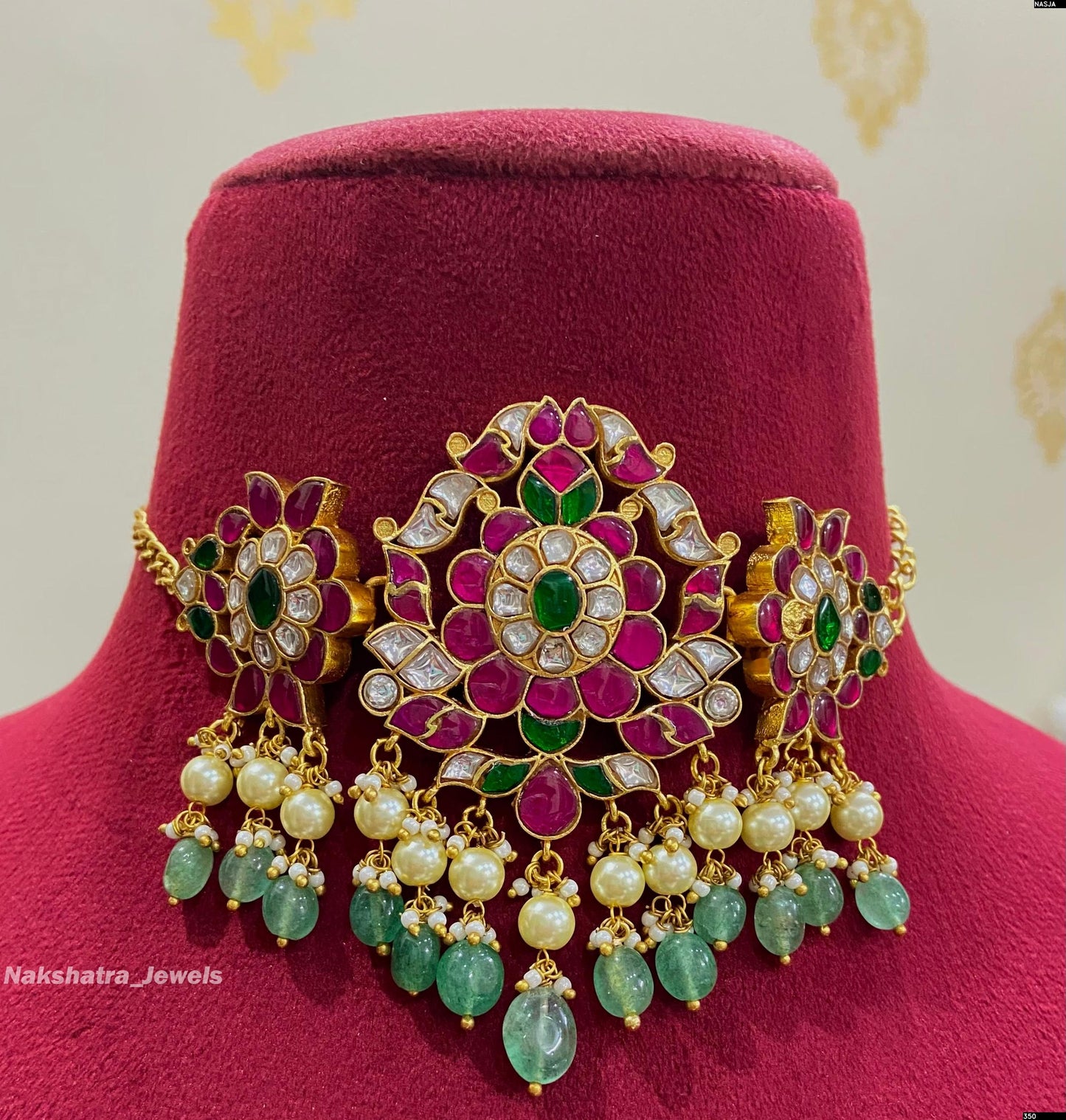 Jadau Kundan Stones Bridal Choker