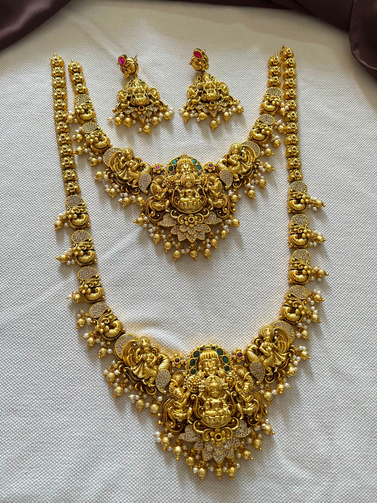 Nakshi Work with AD Stones Bridal Combo