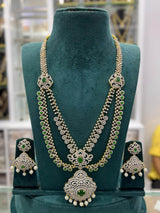 American Diamond Stones Bridal Layer Haram - Nakshatra Jewels