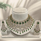Victorian Polish with AD Stones Bridal Neck Set