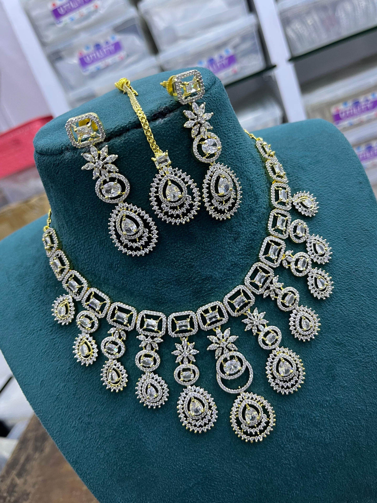 American Diamond Stones Necklace