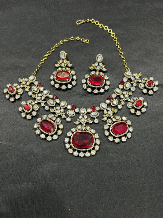 Moissanite Stones Bridal Necklace