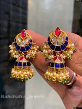 Jaadu Kundan Stones Bridal Earrings - Nakshatra Jewels