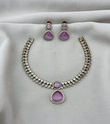 Victorian Polish AD Stones Necklace - Nakshatra Jewels