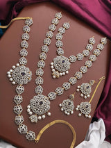 American Diamond Stones Bridal Combo - Nakshatra Jewels