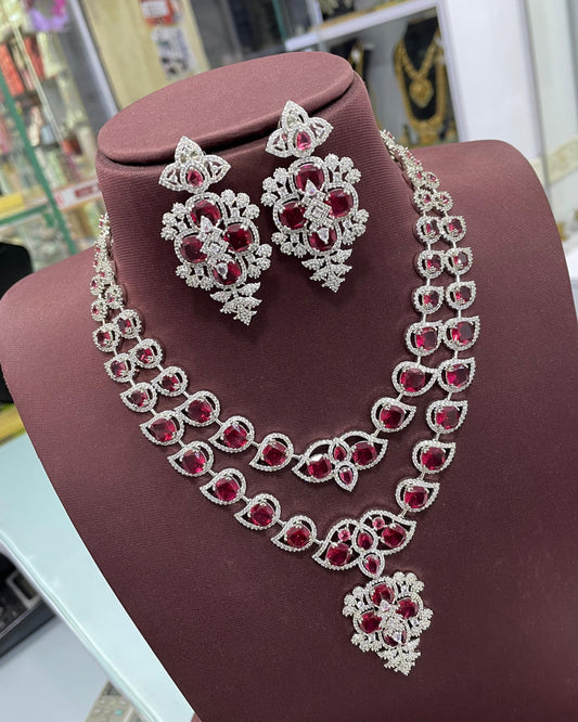 Victorian Polish AD Stones Necklace