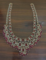 Victorian Polish with AD Stones Haram - Nakshatra Jewels