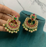 Jaadu Kundan Stones Bridal Earrings - Nakshatra Jewels