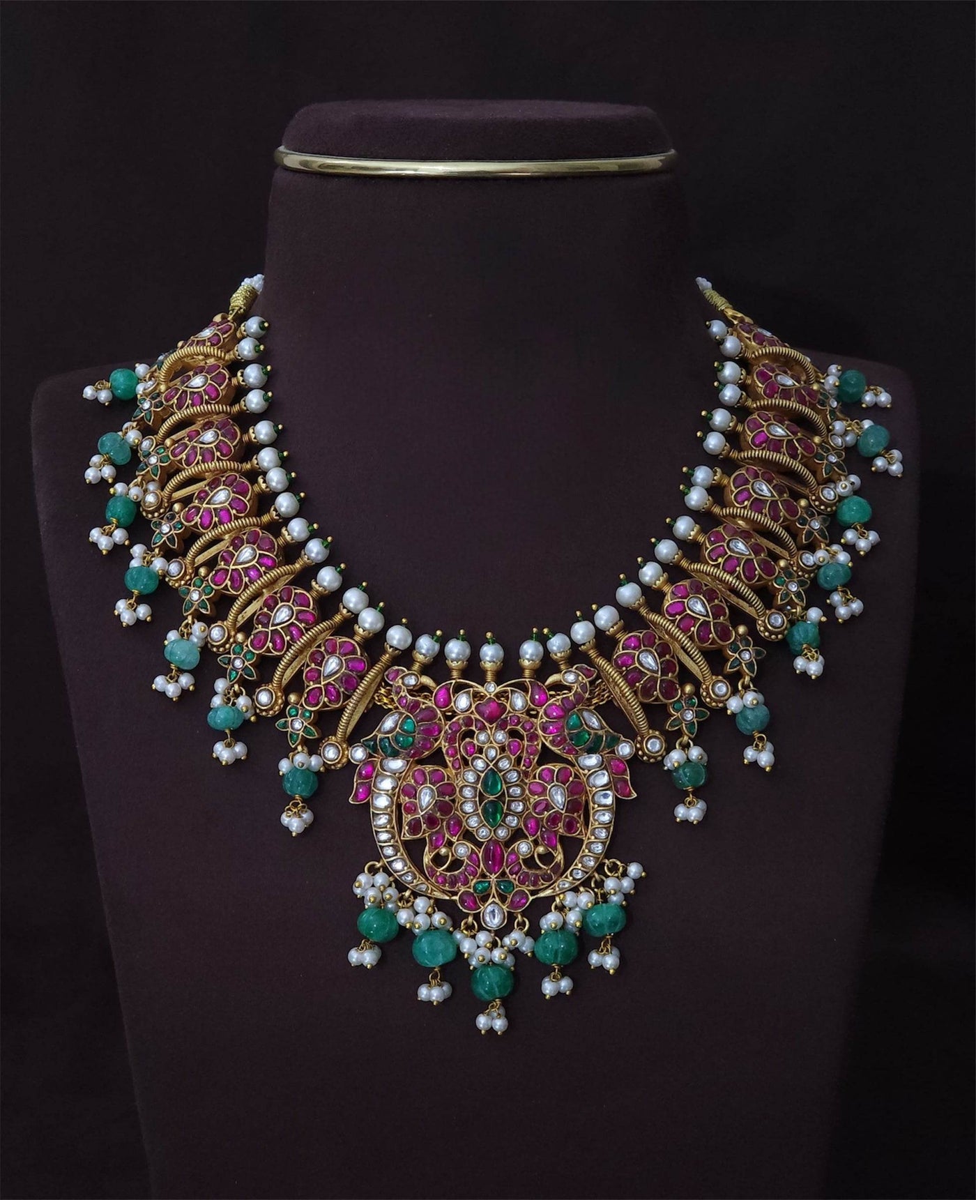Jaadu Kundan Stones Bridal Necklace